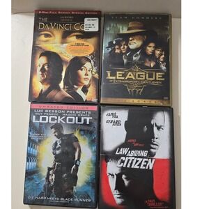 DVD Bundle Da Vinci Code League of Extraordinary Gentlemen Lockout Law Abiding